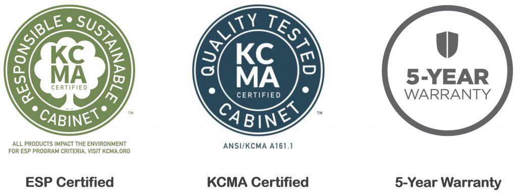 Wolf Kitchen Cabinet are all ESP Certified, KCMA Certified, and come with a 5 year Warranty