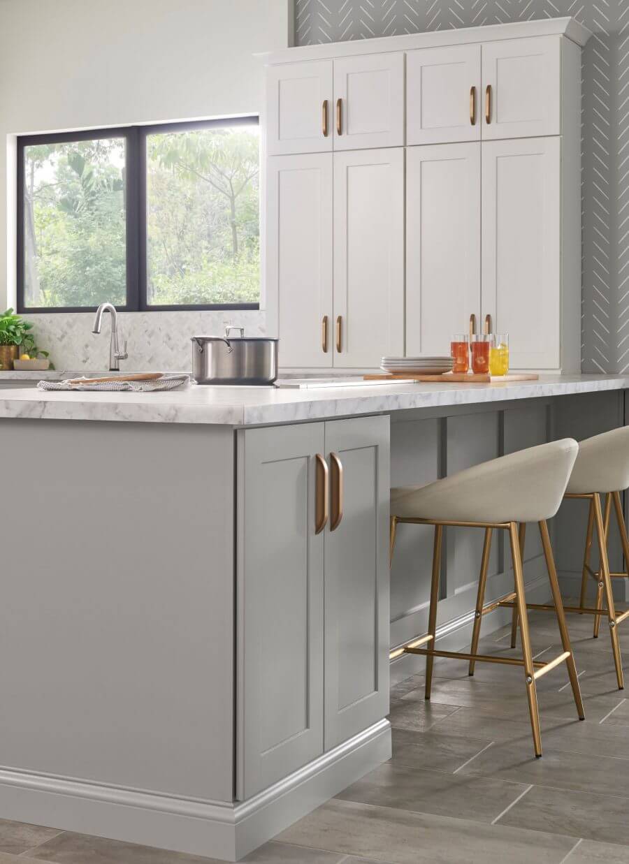 Pennsylvania Prebuilt Kitchen Cabinets Quick Ship Kitchens   Dartmouth White Pewter 2 Zoomed Resized 900x1237 