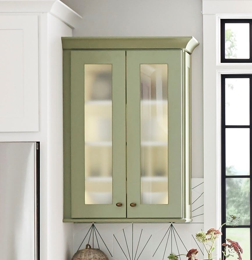 East Coast Kitchen Cabinet Styles - Green Cabinet