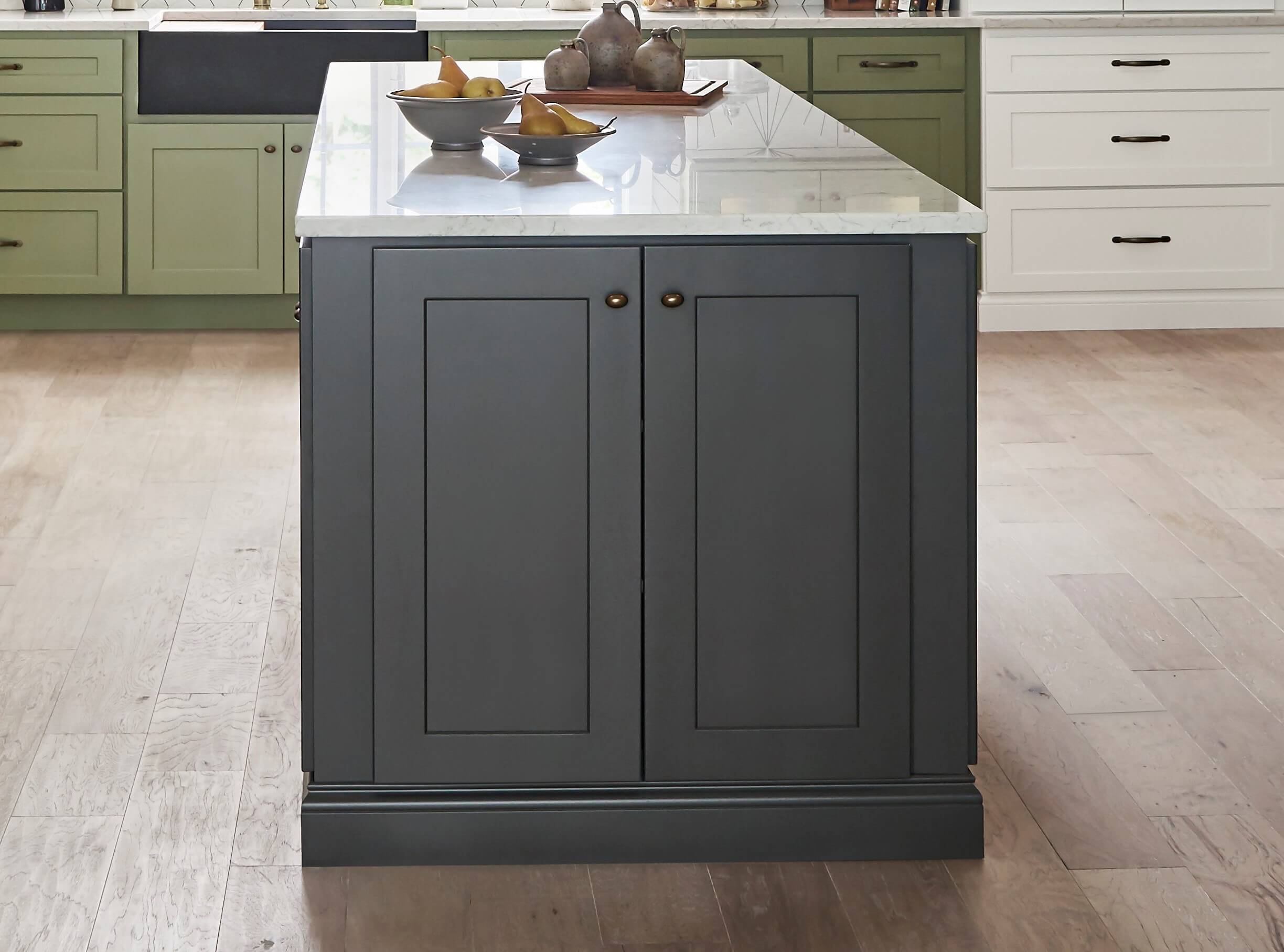 East Coast Kitchen Island in dark colors